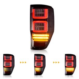 Car Led Taillight Rear Lamp For Ford Ranger 2012-2018 Daytime Running Light DRL Brake Parking Reverse Fog Lights Automobile