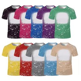 10 Colours Sublimation Shirts for Men Women Party Supplies Heat Transfer Blank DIY Shirt T-Shirts Wholesale F060701
