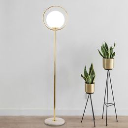 Floor Lamps Postmodern Lamp Bedroom Study Simple Creative Glass Ball LED Living Room Standing Switch For LampsFloor