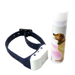 Rechargeable Spray Dog Training Collar Pet Nature Lemon Essential Oil Bark Control No Barking Pets Tool Y200515