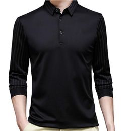 Men's Dress Shirts Men Top Pullover Fashion T-Shirt Business Shirt Turn-down Collar Tops Anti-wrinkle Slim Soft ShirtMen's Men'sMen's