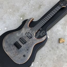 Ebony Fingerboard Black Burst Top 6 Strings Electric Guitar High Quality Hardwares Solid Wood Guitarra