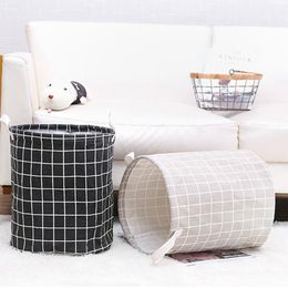 Laundry Bags 1PC Folding Basket Round Storage Bin Bag Large Hamper Collapsible Clothes Toy Bucket Organiser Capacity