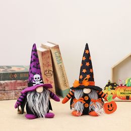 Party Supplies Halloween Gnomes Decorations Handmade Tiered Tray Decor Fireplace Window Table Ornament Kids Gift PHJK2208