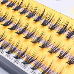 False Eyelashes Individual Eyelash Extensions 60 Bundles/Box 0.07mm Natural Style Handmade Lash Bund Multiple Length Russian VolumeFalse