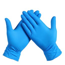 Black Disposable Nitrile Gloves 100pcs Latex Free Powder-Free Small Medium Large Pink Vinyl Work Cleaning Gloves XS S M L XL