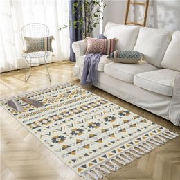 Carpets Boho Carpet Design Non-slip Floor Mat Doormat Area Rugs For Bedroom Bathroom Cotton Linen Morocco CarpetsCarpets