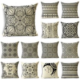 Cushion/Decorative Pillow Mandela Pillowcase Sofa Living Room Lumbar Cushion Cover 40 40cm/45 45cm/50 50cmCushion/Decorative