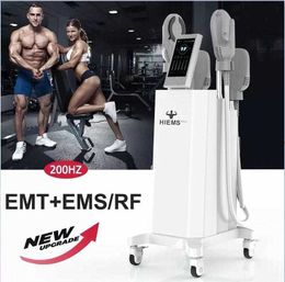 Salon use EMS slimming body suit Electromagnetic Neo EMSlim 4 handle with RF machine Muscle Trainer Stimulator Fat Removal muscle building