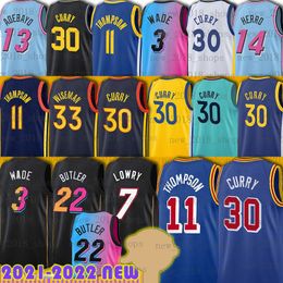 Stephen 30 Curry Jimmy 22 Butler Dwyane 3 Wade Klay 11 Thompson James 33 Wiseman Bam 13 Adebayo Kyle 7 Lowry Tyler 14 Herro Basketball Jersey