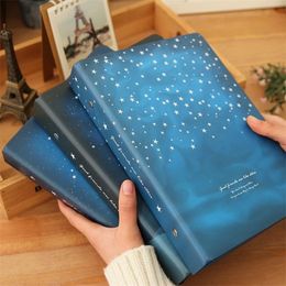 "Good Night" Loose Leaf Notebook Big Coil Spiral Hard Cover Diary Lined Papers Journal Planner Study Notepad T200727