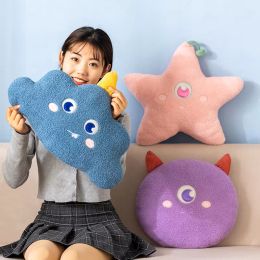 Cartoon cute Cloud Star 45cm shape pillow monster waist office sofa cushion plush toy gift