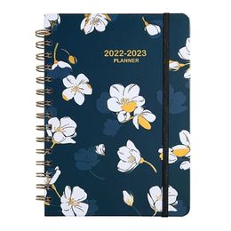 Planner Spiral Notebook Schedule Book A5 Notepad Daily Monthly Yearly Agenda Diary School Office Stationry 220401
