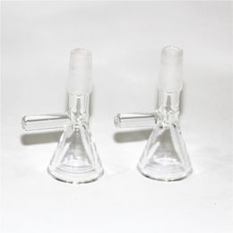 Hookahs Smoking Glass Bowls Tobacco Herb Dry Bowl Slide For Bong 14mm Male Joint With Handle silicone nectar