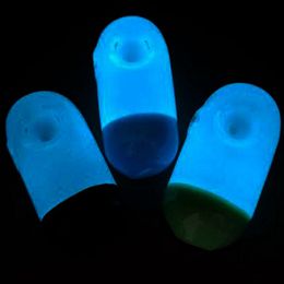 Colourful Glow In The Dark Collectible Pill Design Glass Pipe Handmade Smoking Spoon Hand Pipes Capsule Styles Tobacco Bowl Oil Burner Dry Herb Philtres DHL Free