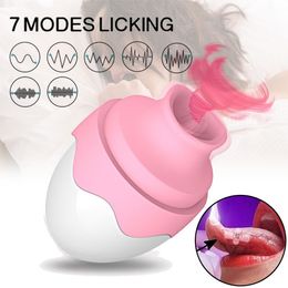 Famale Waterproof Sucking Vibrator sexy Toy for Women Tongue Sucker Vibrators G Spot Clitoris Stimulator Remote Control USB