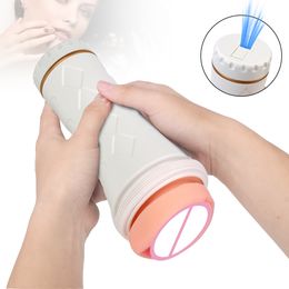 26cm sexyy Flashlight Big Male Masturbator Penis Toys For Men Glans Sucking Artificial Vagina Real Pussy Erotic sexy Machine Shop