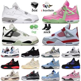 women crafts UK - Classic Jumpman Seafoam Basketball Shoes 4 Craft Designer Sports Free Game Fashion 4s Sneakers Red Thunder Infrared White Oreo Military Black Women Men Trainers