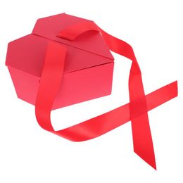 Gift Wrap Unique Heart Shape Elegant Box Romantic Bow Knot Packing BoxGift WrapGift