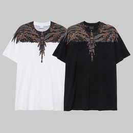 Cotton Men's T-Shirts new Black-White Men's T-Shirt Fashion Casual Print Style XS-XL Size Summer European and American Sleeve Shirt LB0010