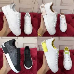 B23 men's and women's casual shoes letters canvas shoes luxury classic outdoor platform leather lace-up flat sneakers size 35-45