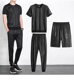 Men's Tracksuits Camouflage Suit Summer 2022 Korean Version Trend Short-sleeved Casual Clothes