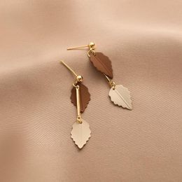 Dangle & Chandelier Trend Wholesale Leaves Drop Earrings Geometric Acrylic For Women Party Gift Fashion JewelryDangle