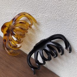 Temperament Vintage Hair Grab Clip Tortoiseshell Elegance Hairpin Gripper Grabs Clips Hairs Accessories Headwear YS0048