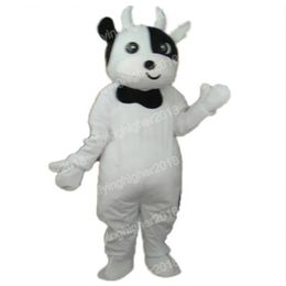 Halloween White Cows Mascot Costume Cartoon Anime theme character Carnival Adult Unisex Dress Christmas Birthday Party Outdoor Outfit