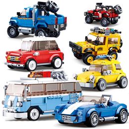 CITY Great Off Road Vehicle SPEED Car Sets Building Block Kit Brick Model Kids Toys London Double Decker Bus Technique 220715