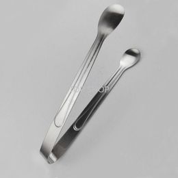 FAST!!! Mini Ice Clamp Stainless Steel Coffee Sugar Tongs Tool Bar Barbecue BBQ Clip Kitchen Accessories Portable Wholesale