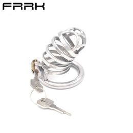 NXY Chastity Device Ffrrk 09 Ring Stainless Steel Lock Adult Fun Male and Female Husb Wife Penis Health Care Products Toy 0416