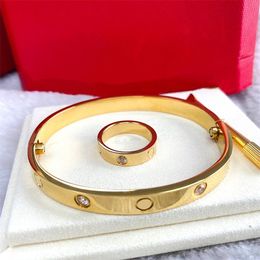 designer Bangles gold charm bracelets for girls Personalised Luxury Brand Jewellery diamond Bangle Couple Fashion bangles Vintage Famous Jewelrys halloween gift