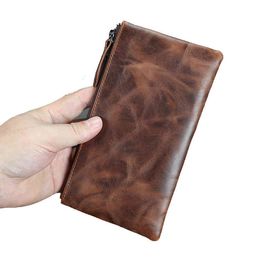 Women's Soft Leather Clutch Wallet Long Ultra Thin Wallet