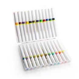 sparkle pen UK - Superior 12 24 Colors Wink of Stella Brush Markers Glitter Brush Sparkle Shine Markers Pen Set For Drawing Writing 201126261o