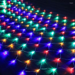 Strings LED Christmas Net Garland String Lights 4.5MX1.5M Fairy Xmas Party Garden Wedding Decoration Curtain Mesh LightLED