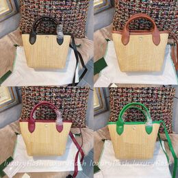 Holiday Woven Women Designer Luxury Totes Straw Handbags Beach 2022 New Paris Brand Basket Mini Shoulder Crossbody Bags Wholesale