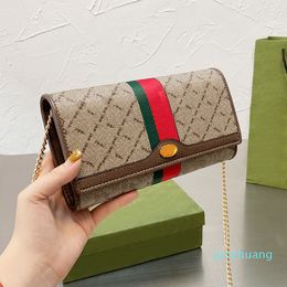 Designer- Women Bamboo Buckle Shoulder Bag Cowhide Print Crossbody Wallet Leather Luxurys Bags Wallets