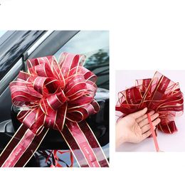 Decorative Flowers & Wreaths Beautiful Pull Bow Ribbon Gift Packing Flower Bowknot Party Wedding Car Room Decoration DIY Festive SuppyDecora