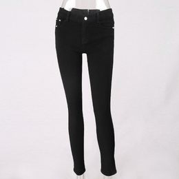 Women's Jeans Woman 2022 Sexy Back Zipper Pencil Stretch Denim Skinny Pants High Waist Trousers Slim Stretchy