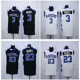 Nik1vip Top Quality 1 3 The Film Version of One Tree Hill Lucas Scott 23 Nathan Scott jersey Double Stitched College Basketball Jerseys Size S-XXL