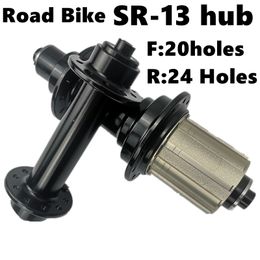 Wholesale 278g Super Light QR Shimano Sealed Bearings Hub S R-13 V Brake Road Bike Hub HG Front 20 Holes Rear 24Holes