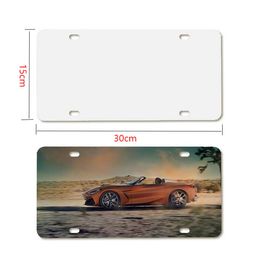 Sublimation Blank Aluminum Car License Plate for Personalized Pattern Blank custom logo