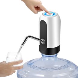 Pompa per bottiglia d'acqua Ricarica USB Distributore automatico di acqua elettrica Interruttore automatico Dispenser per bere