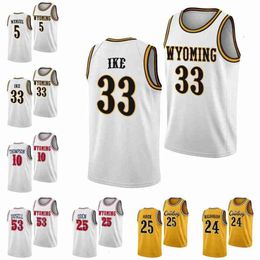 Nc3740 Wyoming Cowboys 24 Hunter Maldonado 2022 College Basketball Jersey Hunter Thompson Graham Ike Kenny Foster Xavier Dusell Drake Jeffries