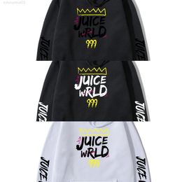 2021 Blue Black White Red j Uicewrld Hoodie Sweatshirt Juice Wrld wrld Trap Rap Rainbow Glitch World Hoody X0525