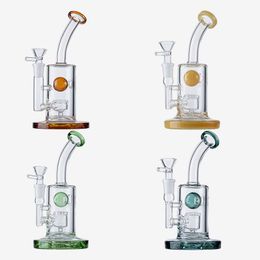 Jet perc Glass Bong Hollow Water Retaining Ball Hookahs Tall 7Inch Dab Oil Rigs 14mm Female Joint With Bowl Water Pipes