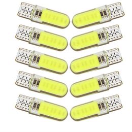Emergency Lights Silicone Gel COB LED Car Light 12V T10 W5W Wedge Side Parking Reading Bulb Signal Lamp Clearance 12 SMD Chips
