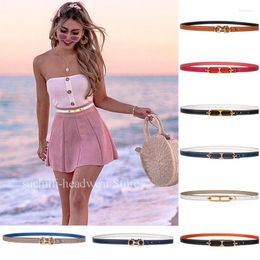Belts Fashion Women Belt Double-sided Wearing Adjustable Waist For Dress Thin Waistband Designer Apparel Accessories GiftsBelts Forb22