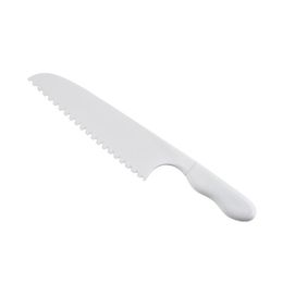 Faca de frutas de plástico para crianças de cozinha Alface Salada Cortador serrilhado Facas para bolo faça você mesmo 28,5*5CM